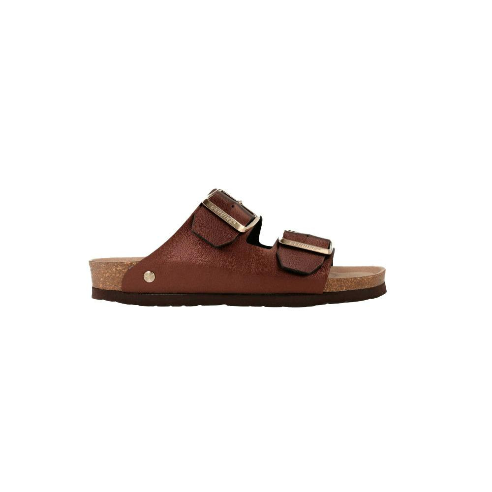 Sandália Honolulu Shiny em material sintético com palmilha de cortiça
