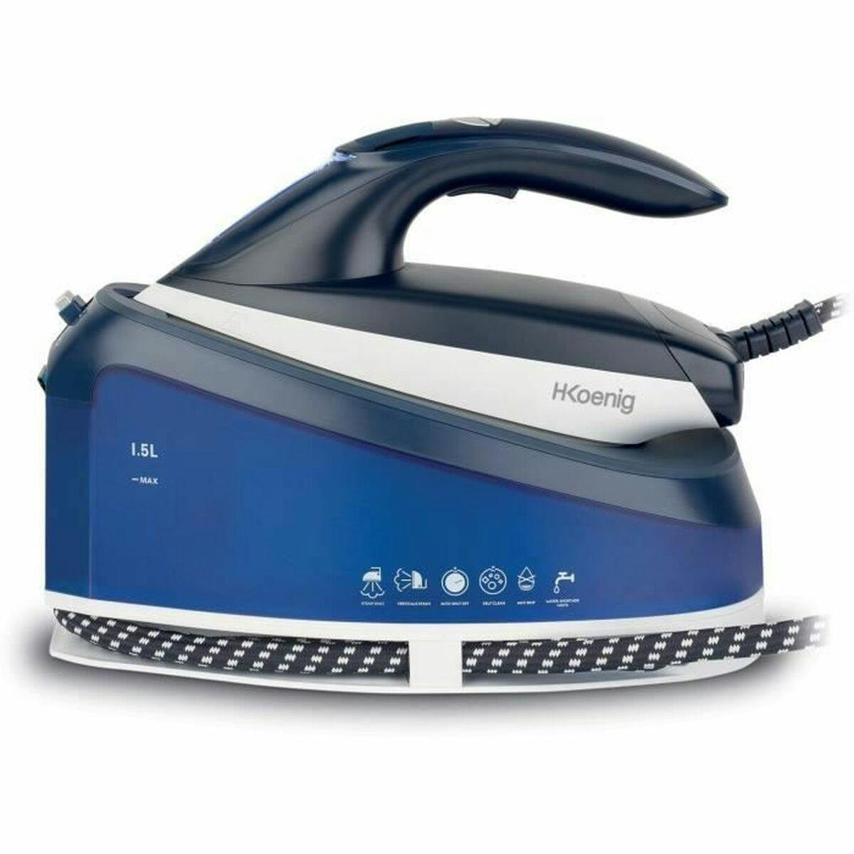Hkoenig - Ferro a vapor vertical 2200 W Azul