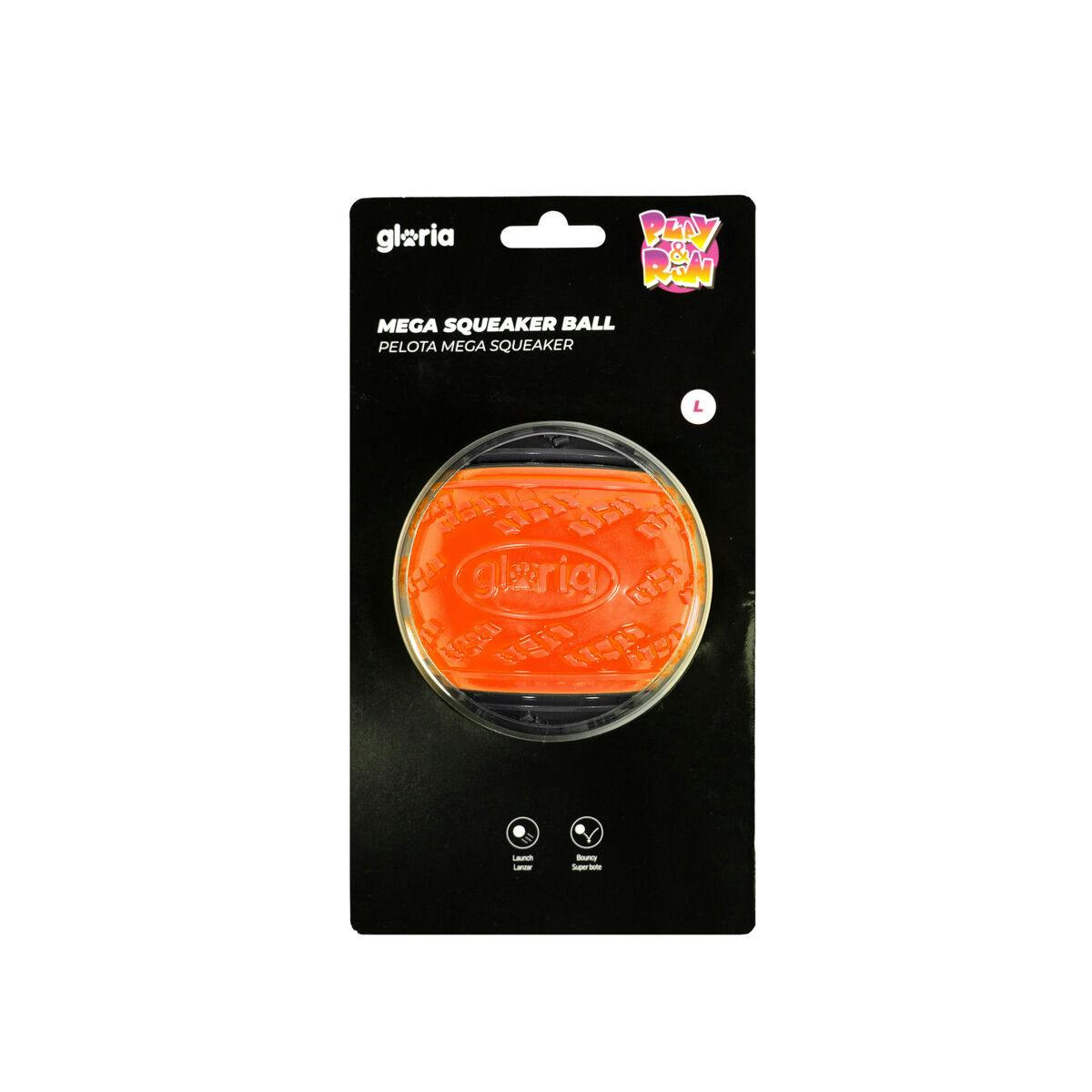 Bola para Animais de Estimação Gloria PLAY AND RUN Laranja TPR L 8,89 cm