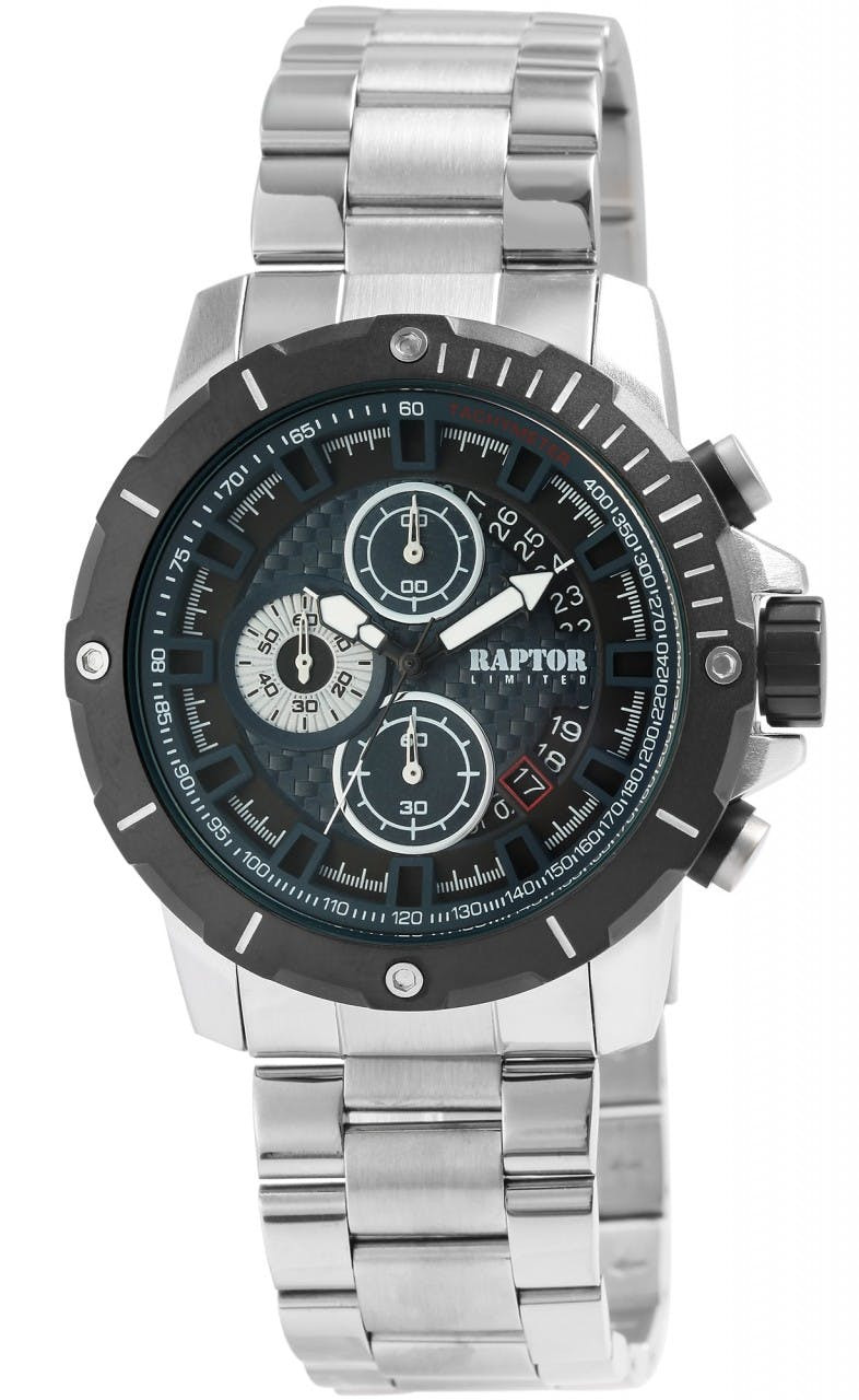 Relógio Raptor LIMITED® Chronograph Homem com Pulseira de Aço Inoxidável