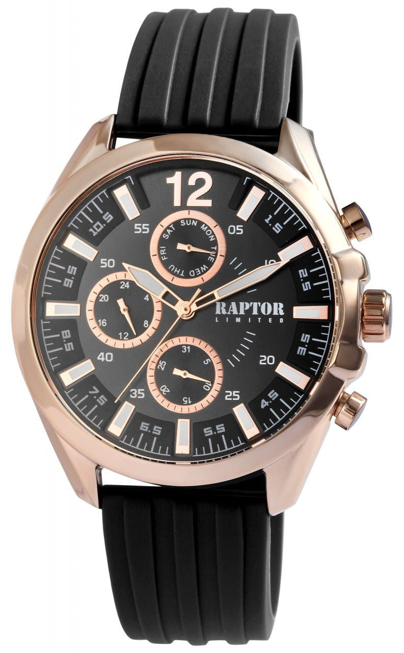 Relógio analógico Arman caixa metal bracelete de silicone - RA20360-004
