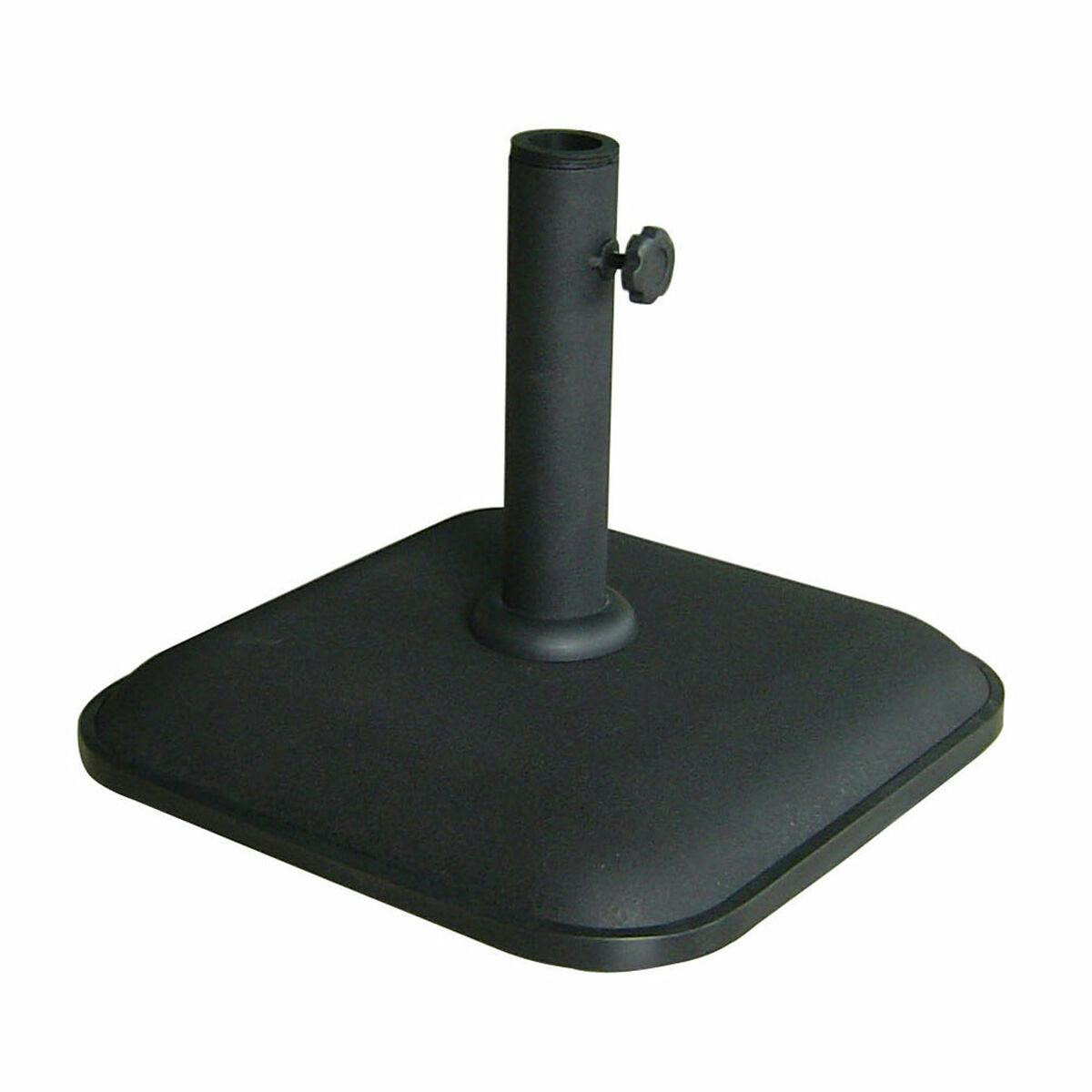 Marbueno Base Sombrilla Cuadrada Cimento 35x35x5,2 cm 11KG Preto Jardim, Piscina, Terraço