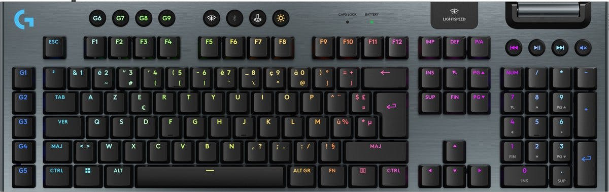 Teclado sem Fios Logitech G915 X Preto AZERTY