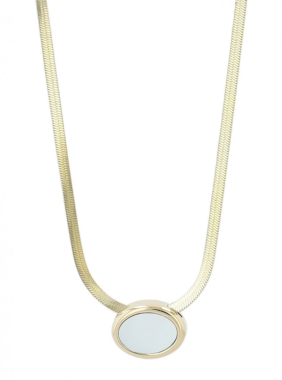 Akzent® Colar em Aço Inoxidável Dourado 0669