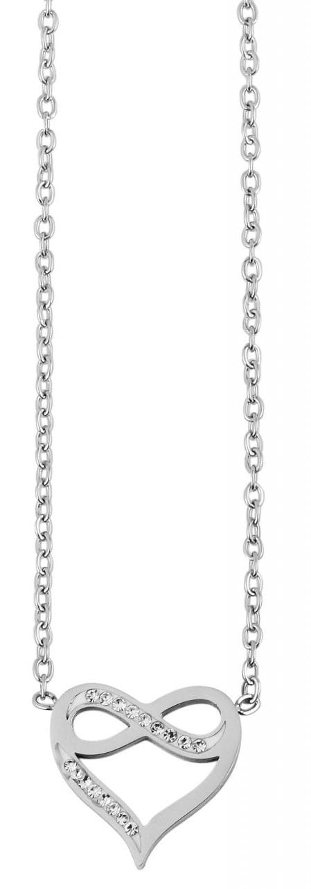 Akzent® Colar "Cleo" Coração em Aço Inoxidável 43 + 5 cm 0199