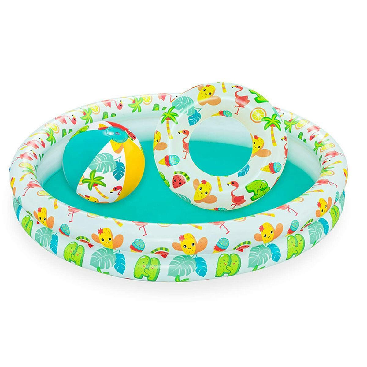 Bestway Piscina Inflável Infantil 2 Aros Set 122x20 cm +2 Anos