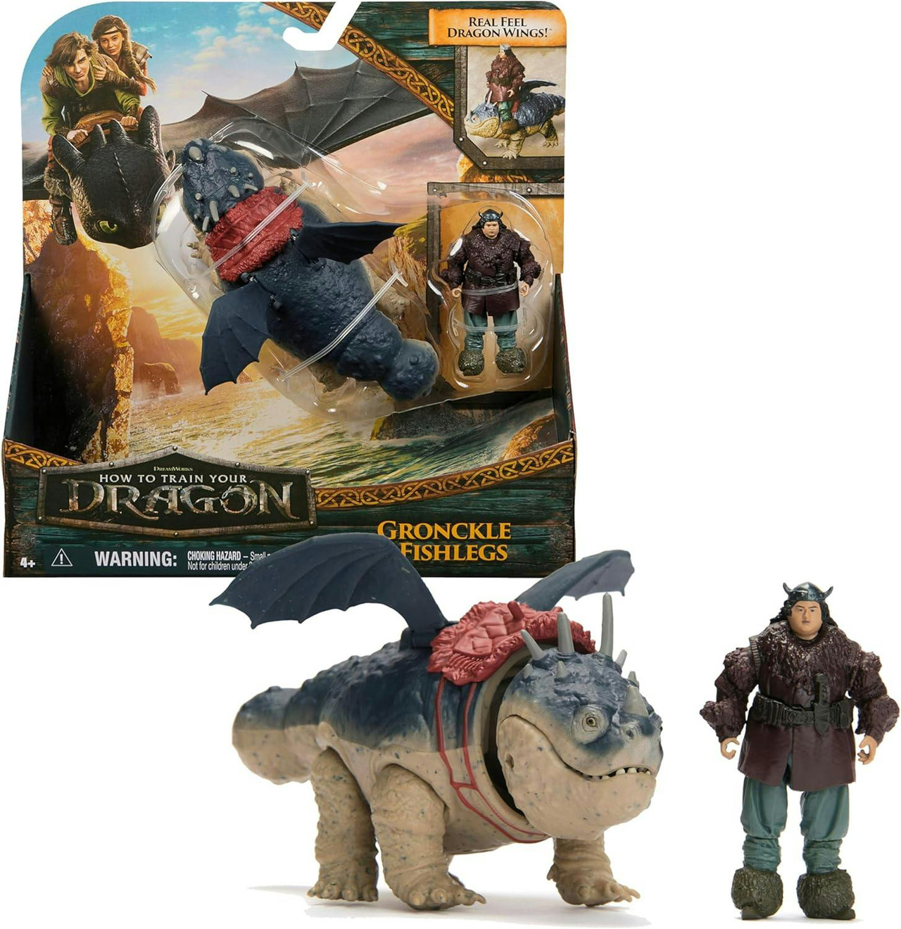 Como Treinar o Seu Dragão - Pack Figura Dragão e Viking - S71017942