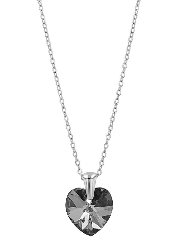Akzent® Colar "Shauna" Coração em Aço Inoxidável com Pedra Swarovski 0629