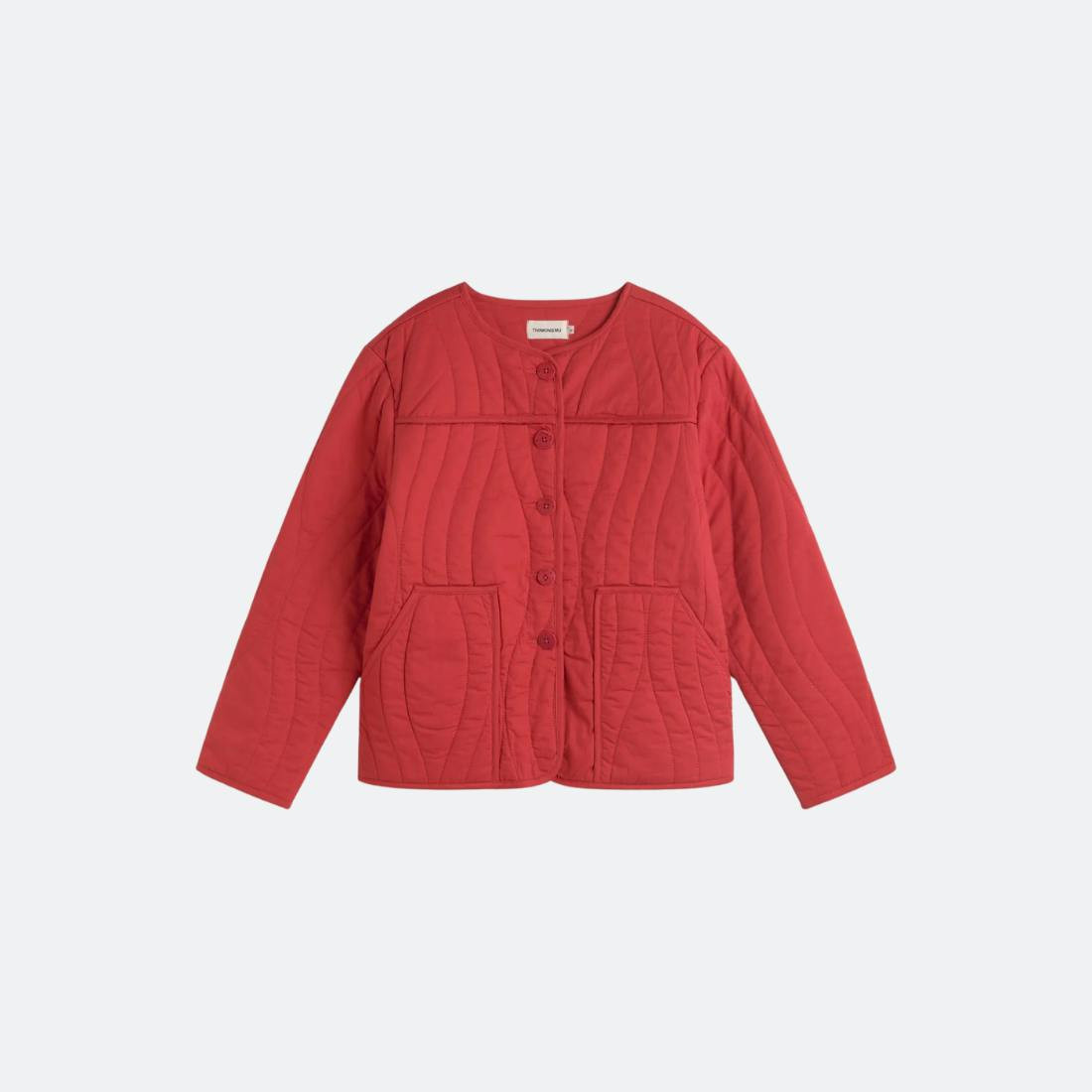 Casaco acolchoado Clavel Ayo em algodão orgânico vermelho