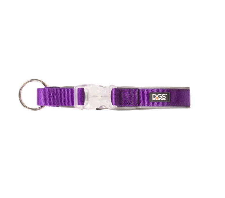 Coleira para Cães Dog Gone Smart Roxo L Leve