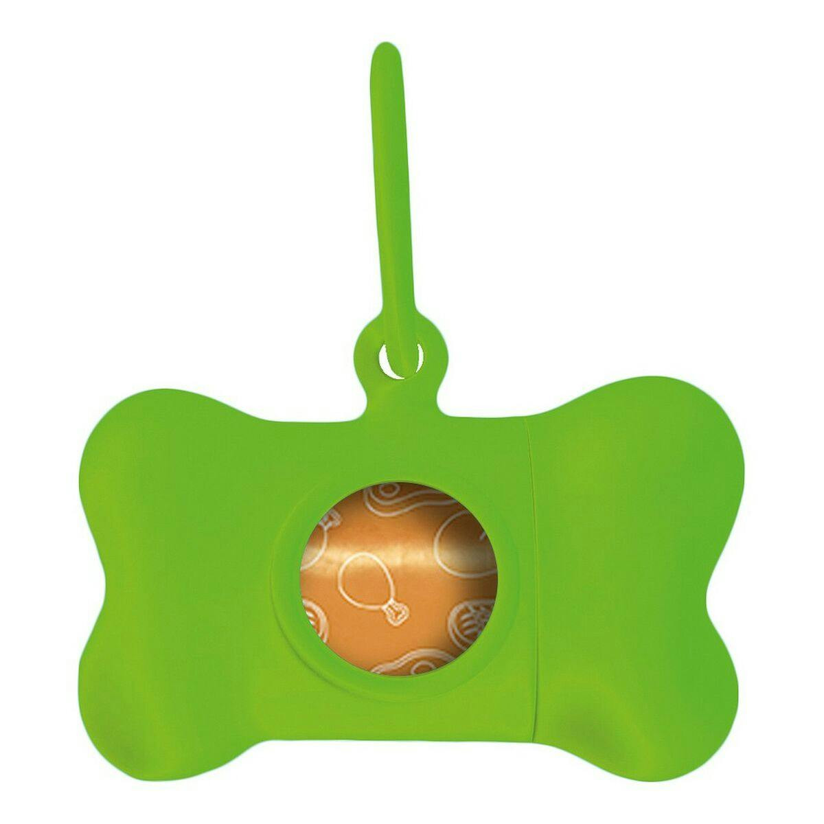 Dispensador de Sacos para Cães Verde (8 x 4,2 x 5 cm)