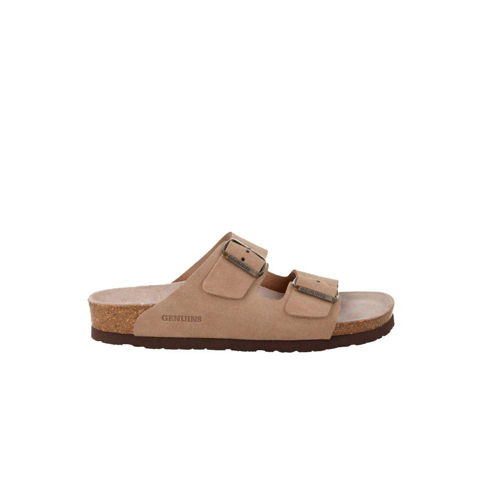 Sandália Hawaii Velour em couro com sola anatómica e palmilha de cortiça