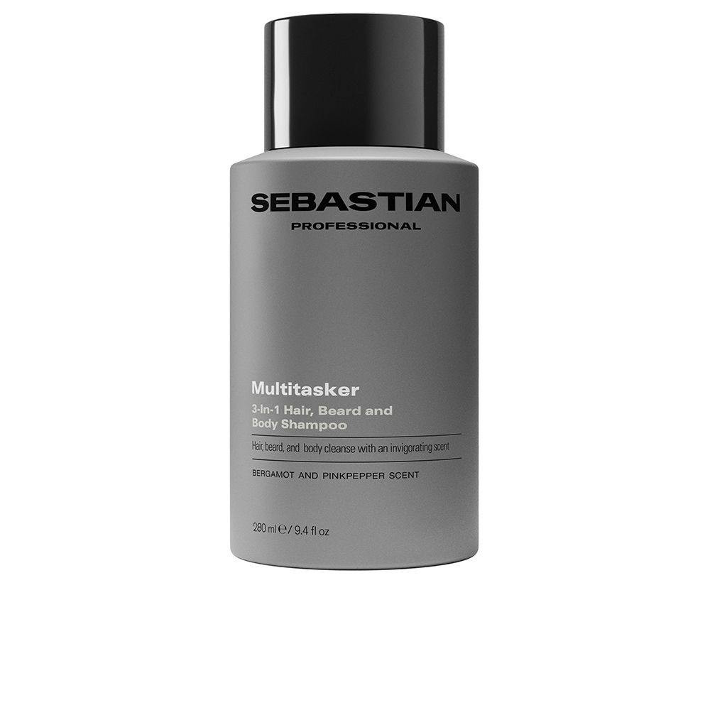 MULTITASKER 3-in-1 shampoo for men, hair, beard and body, cleanses and provides freshness, 280 ml