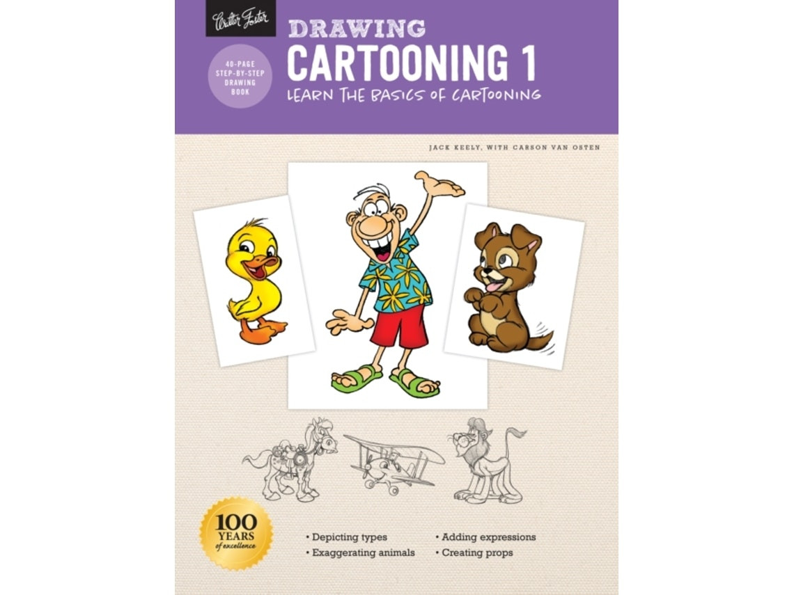 Drawing: Cartooning 1 de Jack Keely y Carson Van Osten (Inglés)