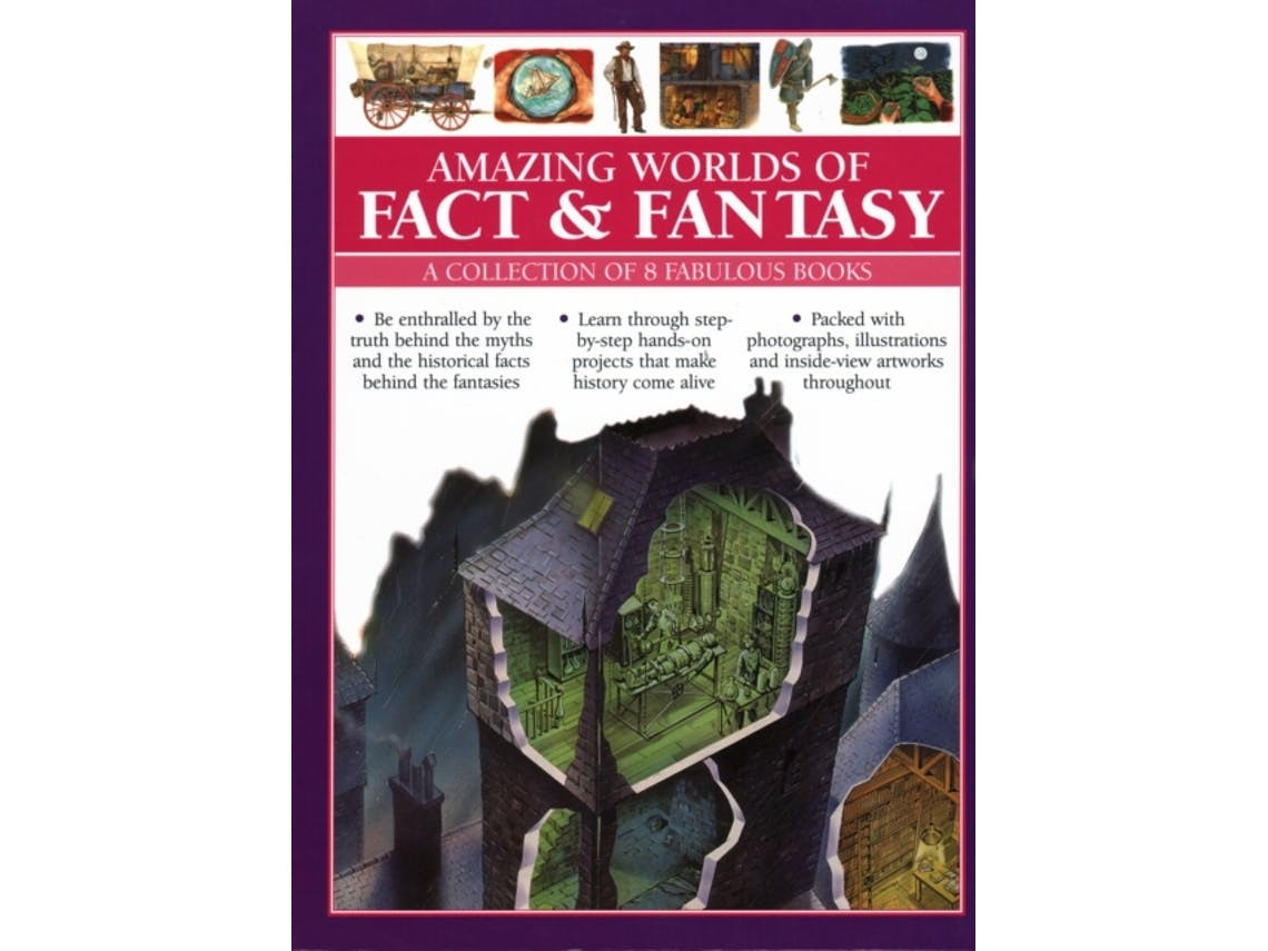 Amazing Worlds of Fact & Fantasy de Barbara Taylor, Fiona Macdonald, Michael Stotter e Paul Dowswell (Inglês)