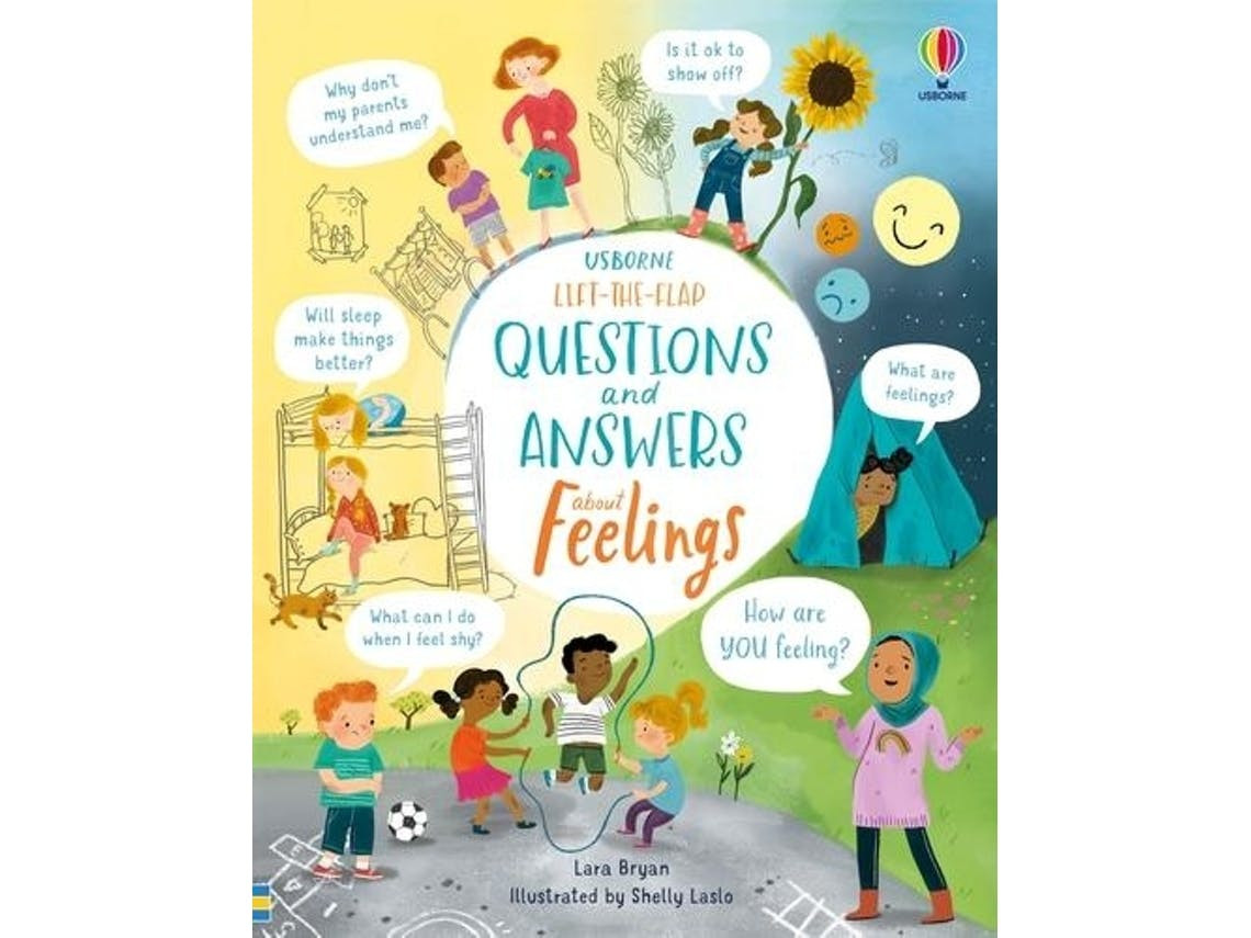 Lift-the-flap Questions and Answers About Feelings de Lara Bryan (Inglês)