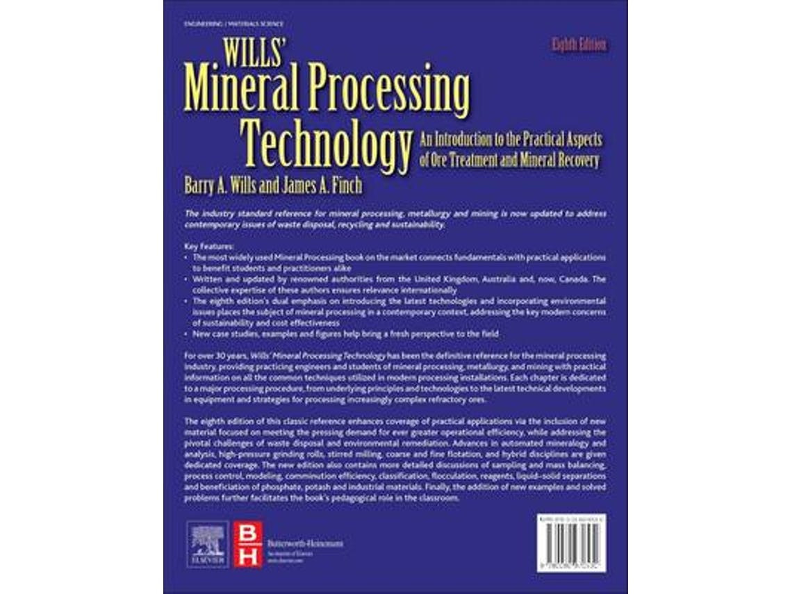 Wills' Mineral Processing Technology de Wills & Finch (Inglês)