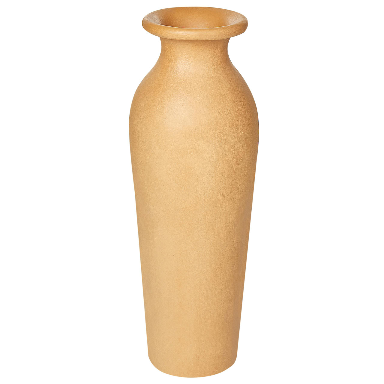 Vaso decorativo Muar em terracota lacado laranja