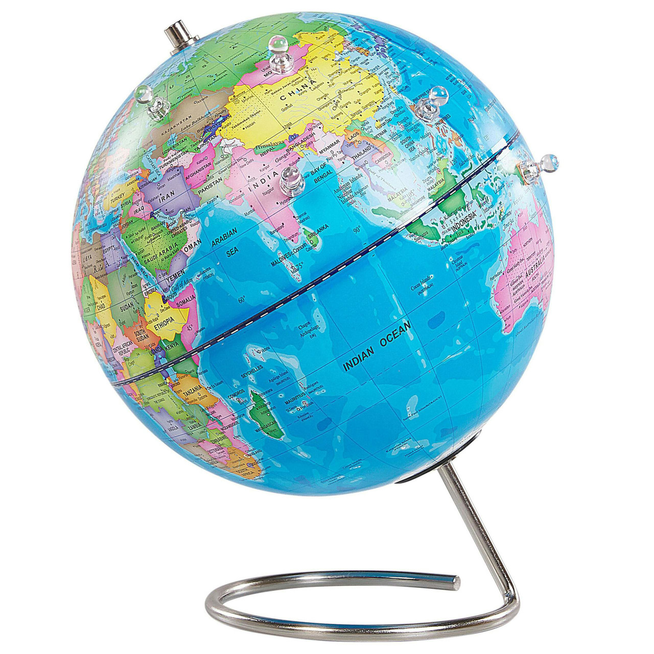 Globo terrestre decorativo Cartier em material sintético