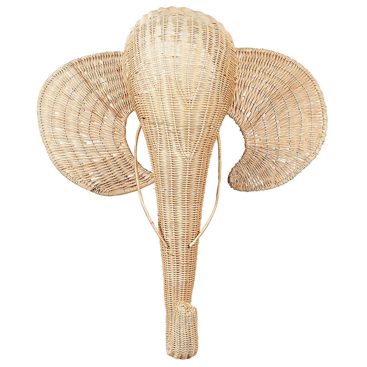 Decoração de parede rattan animal Gruney