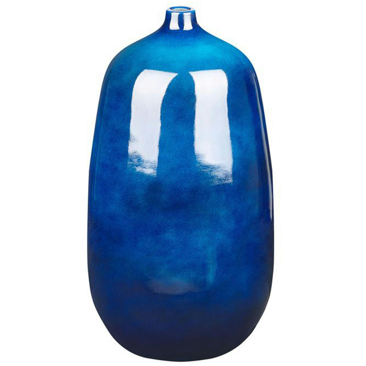 Vaso decorativo Vitoria em terracota pintada azul