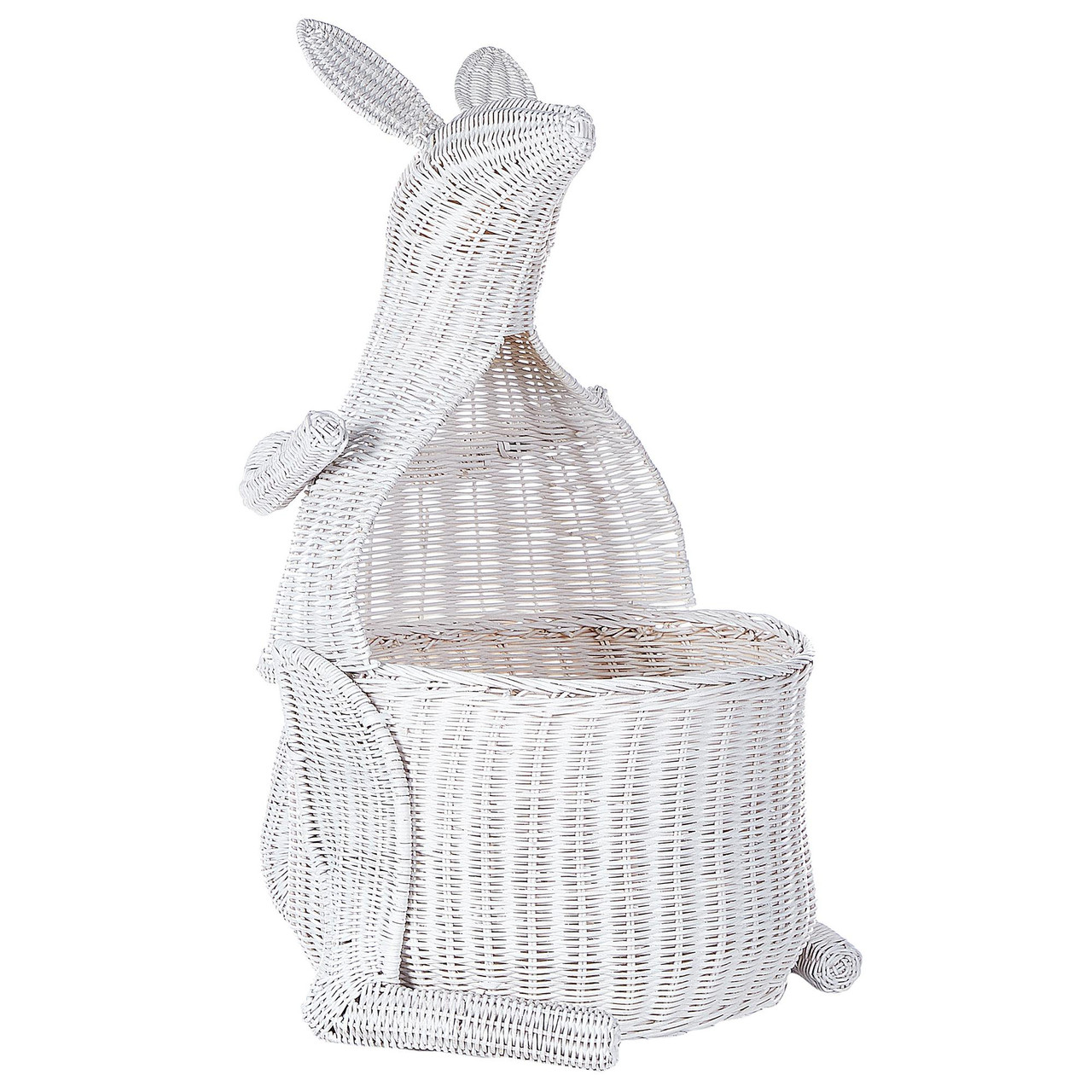Cesta de arrumação em rattan/vime formato animal para quarto infantil