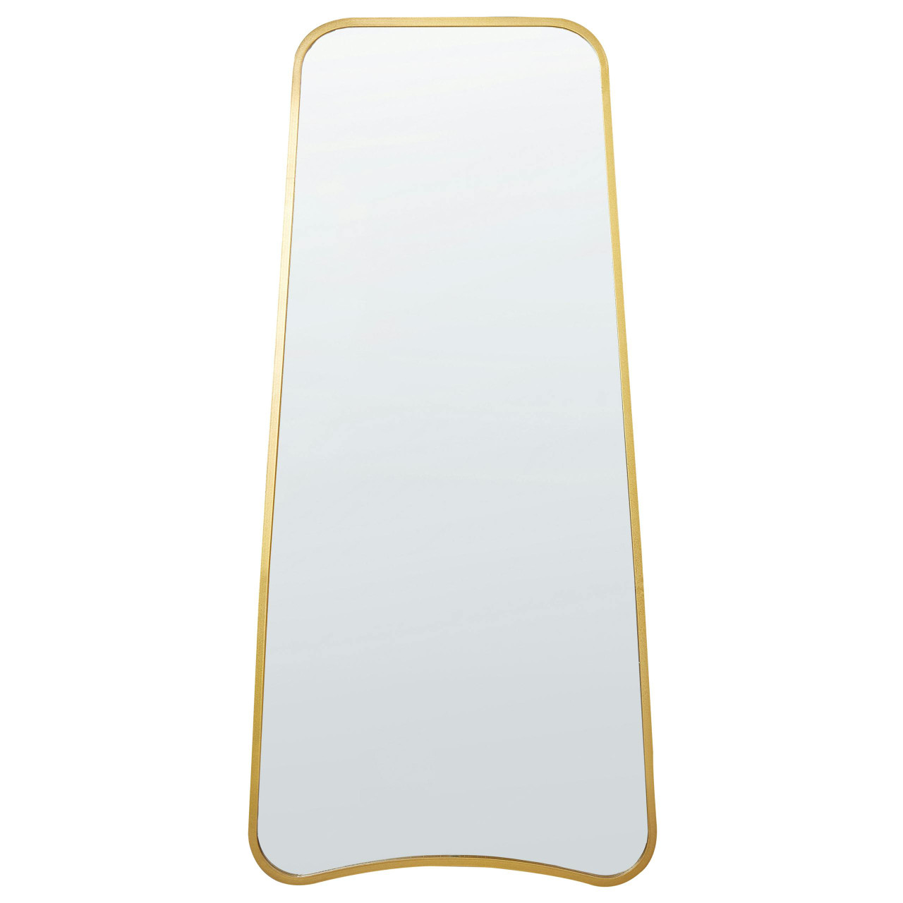 Espelho decorativo Levet em ferro dourado acabamento pintado