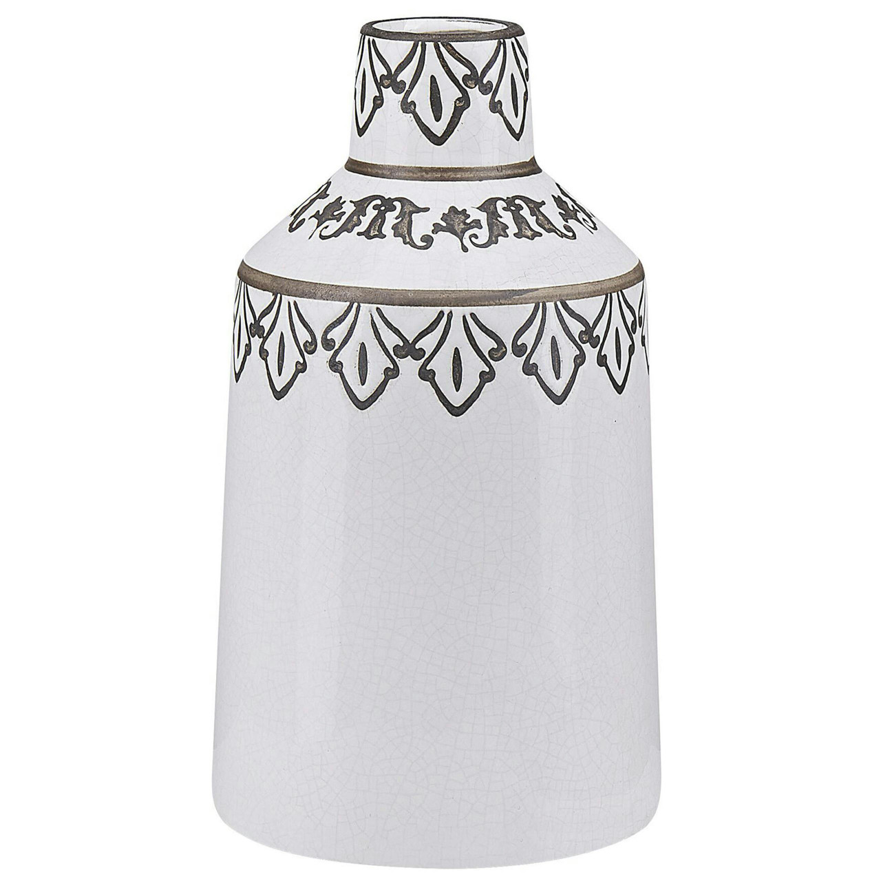 Vaso decorativo Amisos de grés branco