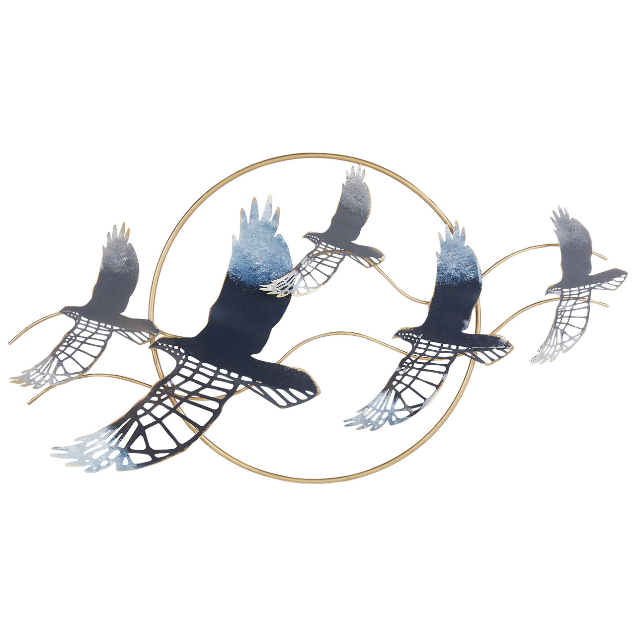 Decoração de parede Tellurium em ferro dourado