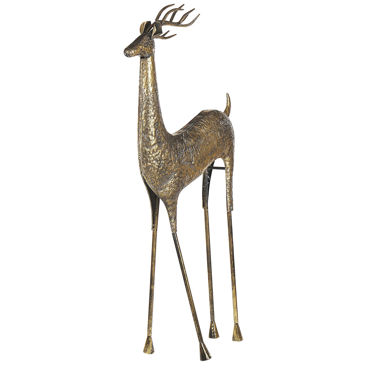 Acessório decorativo natalício em ferro dourado
