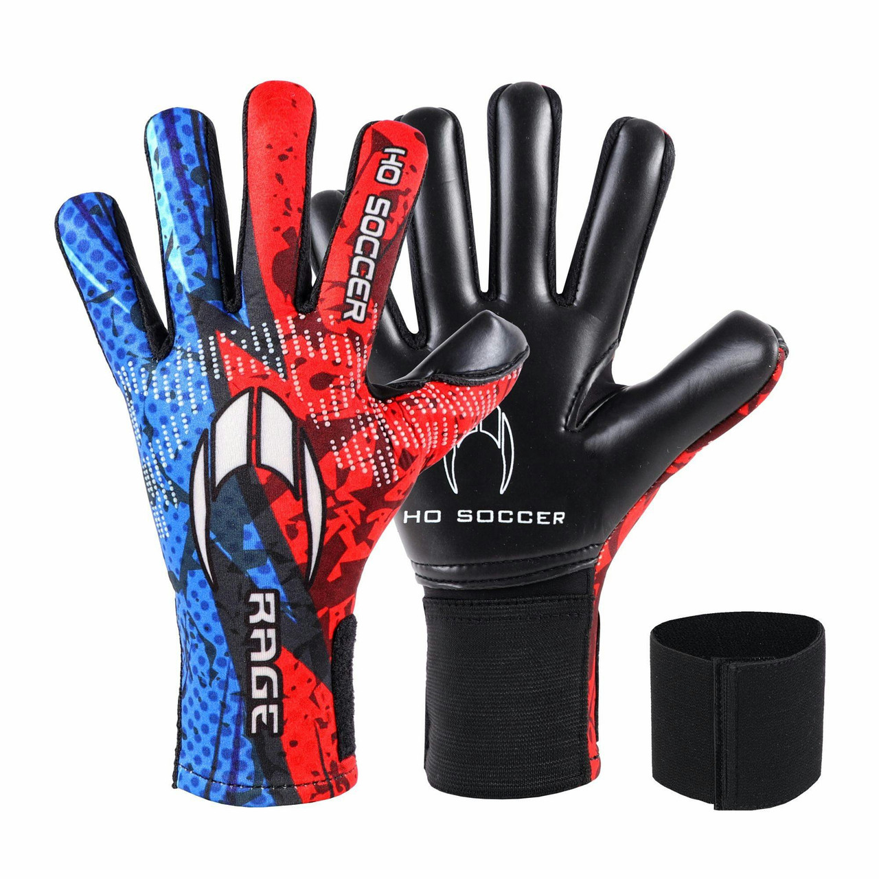 Luvas Guarda‑Redes Rage Plus Electric Red Blue