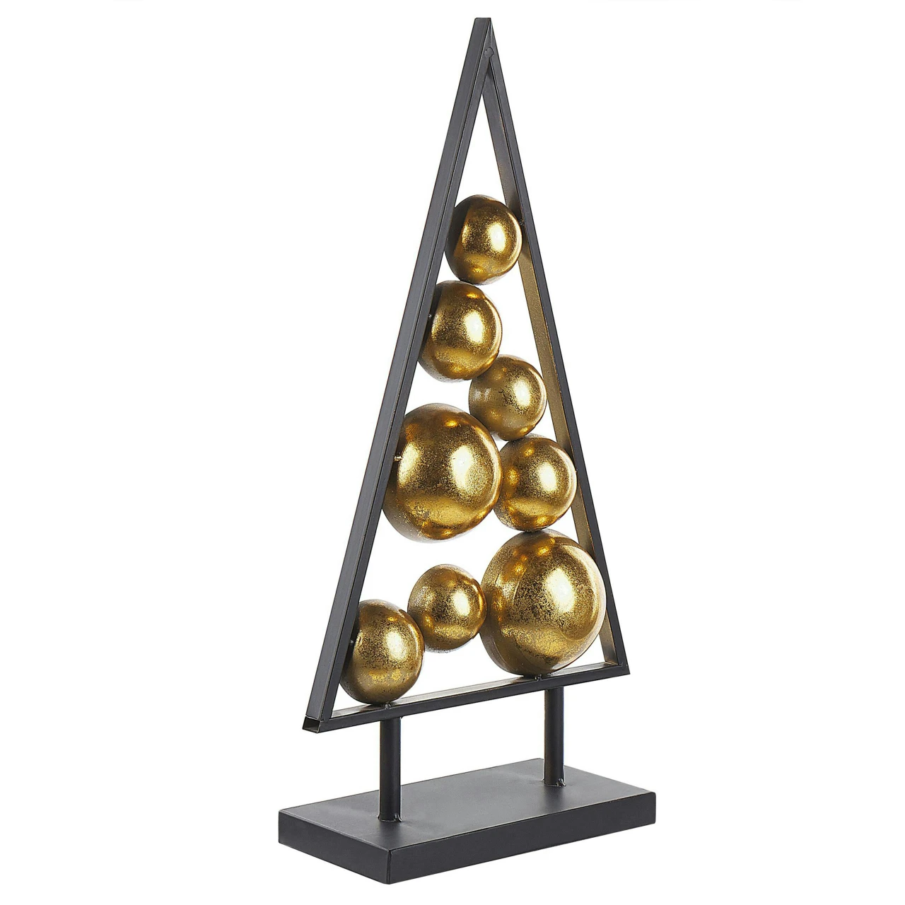 Árvore decorativa de Natal Ranua em metal preto