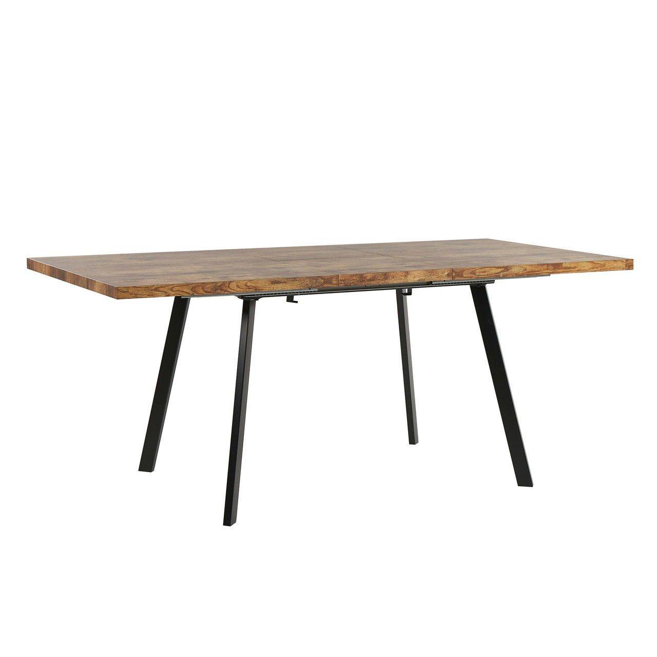 Mesa de jantar extensível Harlow em MDF com pés em metal
