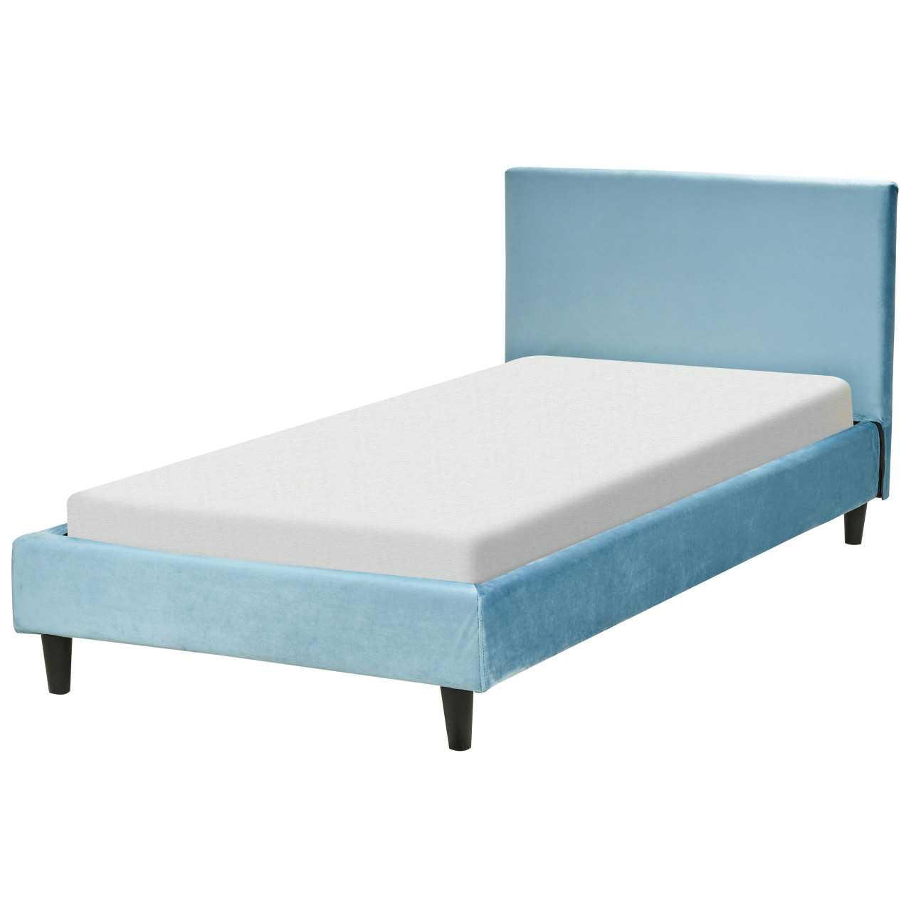 Cama Fitou em terciopelo azul
