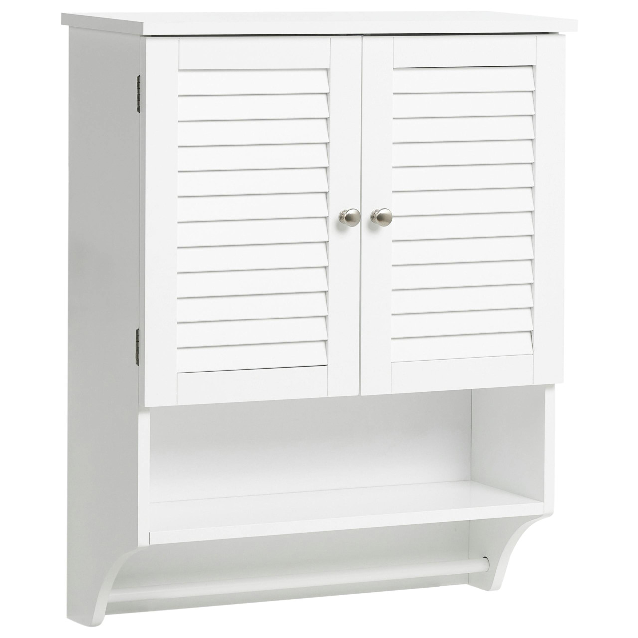 Móvel de casa de banho suspenso BELIANI Senguer de MDF Branco 60x22x75