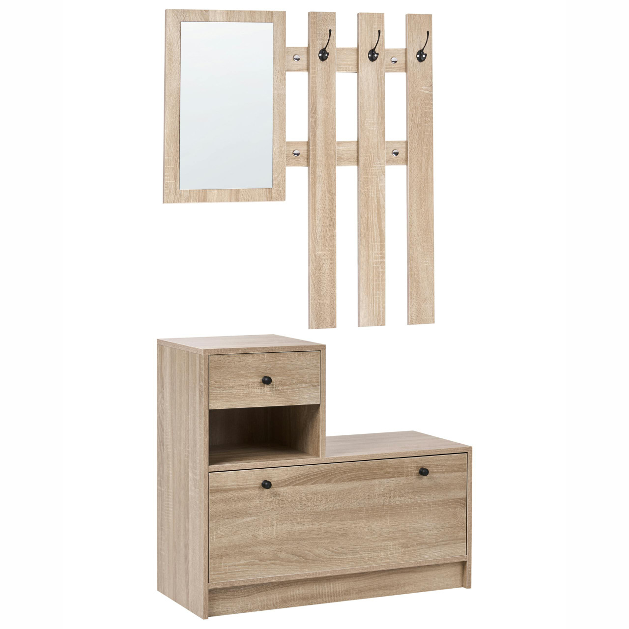 Conjunto de entrada COOMA Castanho claro