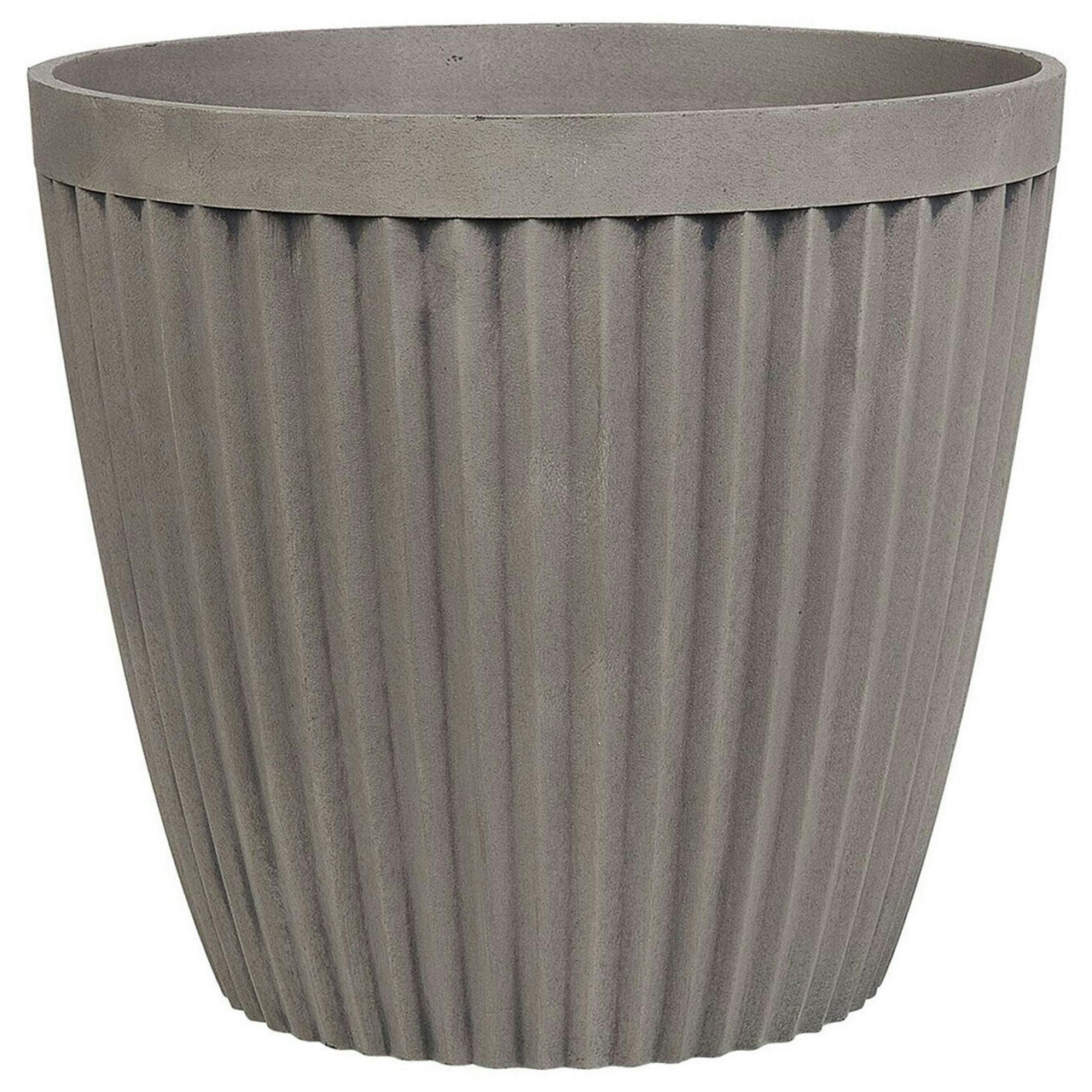 Vaso Poka em fibra de argila cinzento