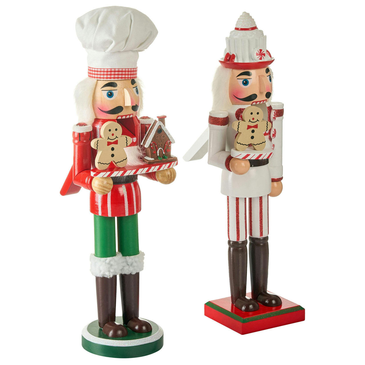 Conjunto de 2 figuras BODSJON Quebra-nozes 35 cm Vermelho/Branco
