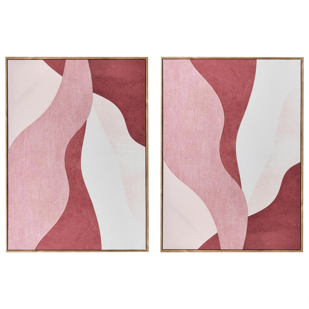 Impressão para parede com moldura BELIANI Gowran de Material sintético Rosa 52x3x72