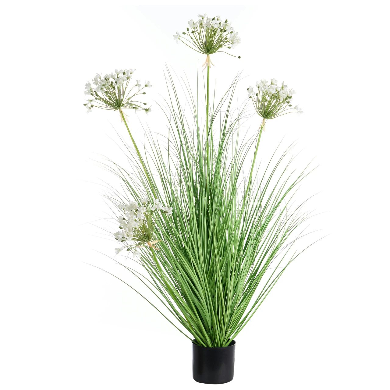 Planta artificial BELIANI Onion Grass de Material sintético Branco 60x60x120