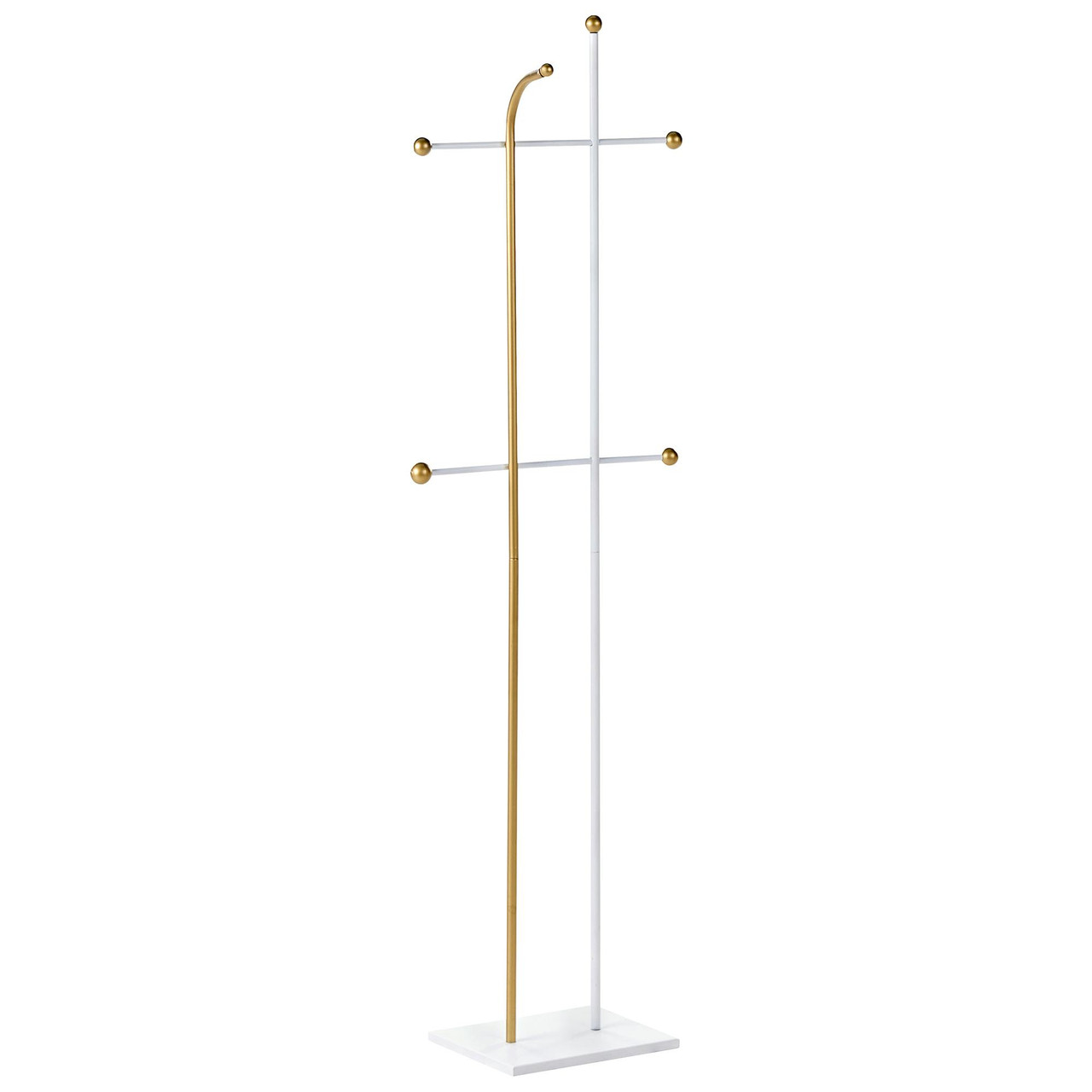 Cabide de pé ODHILL em aço pintado dourado
