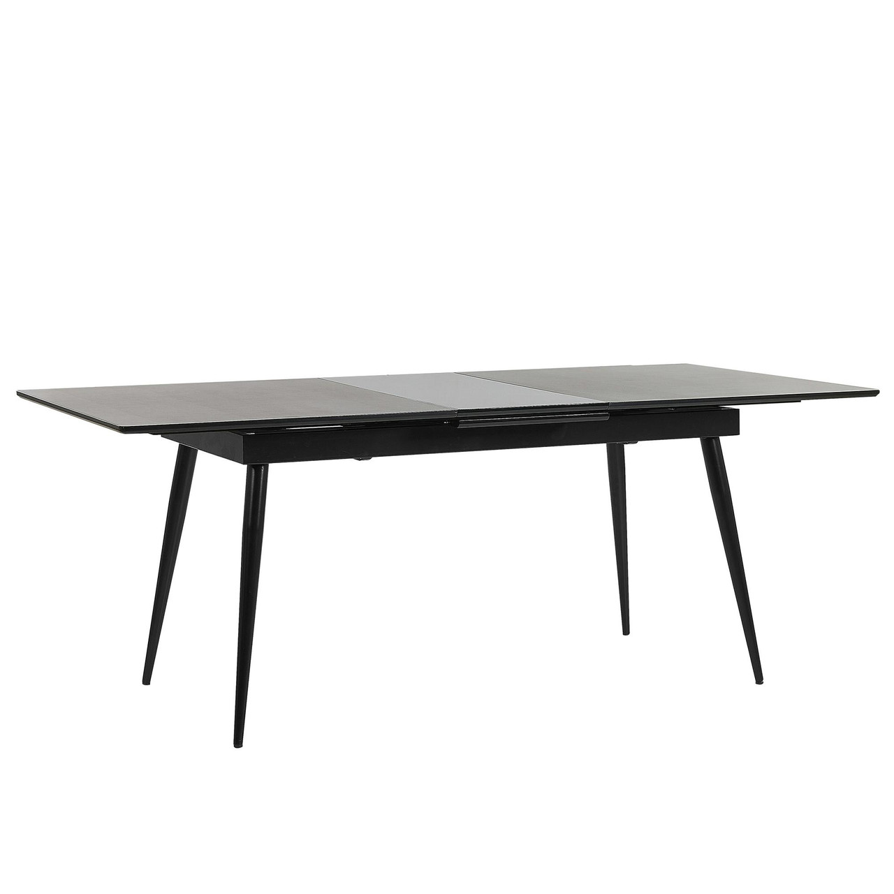 Mesa de jantar extensível MALDON Preto 160/200 cm 90 cm