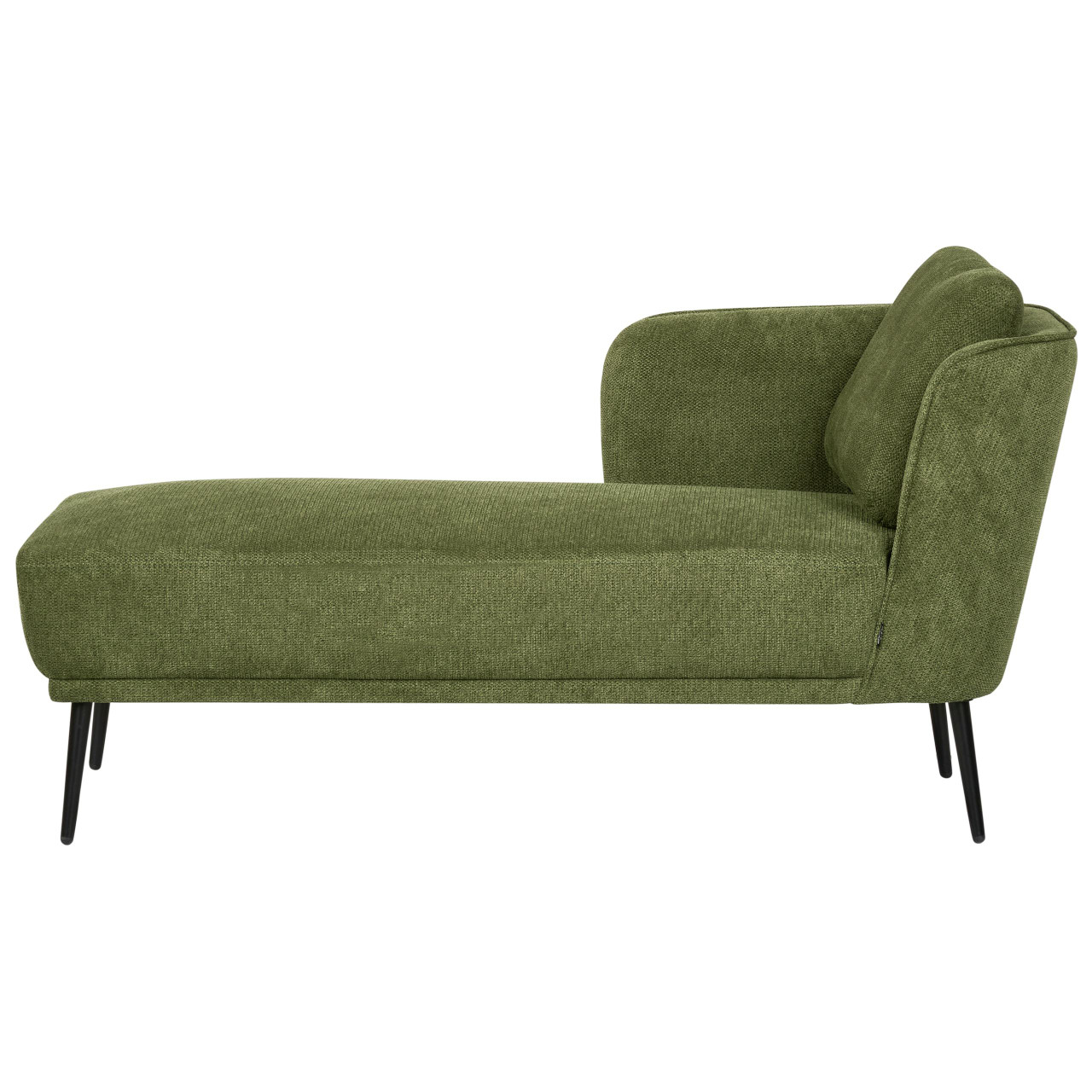 Chaise longue Artheze tecido verde direita