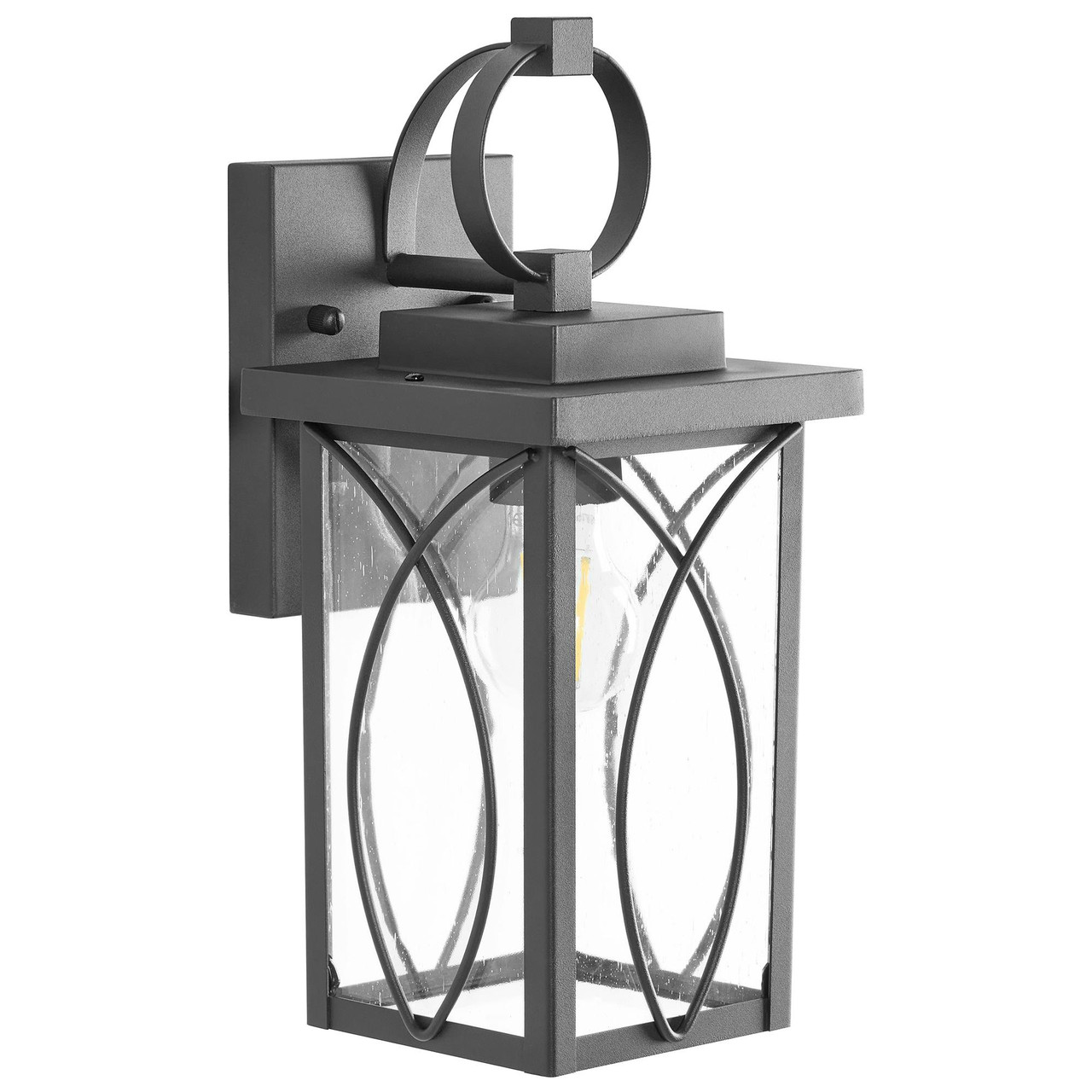 Candeeiro de parede para exterior BUZAU Preto