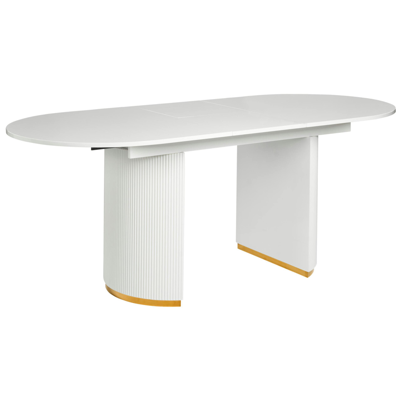 Mesa extensível Dulverton em MDF branco