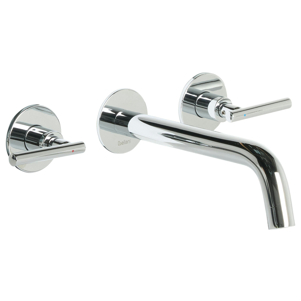 Grifo empotrado de lavabo Ishinca latón plateado