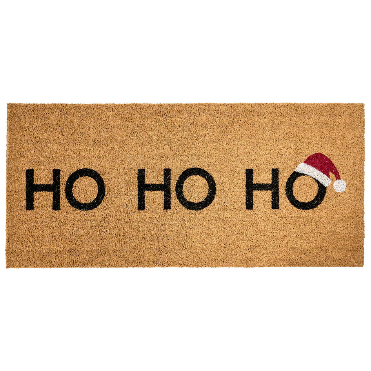 Felpudo Patrón Navideño Fibra de Coco 55x120 cm