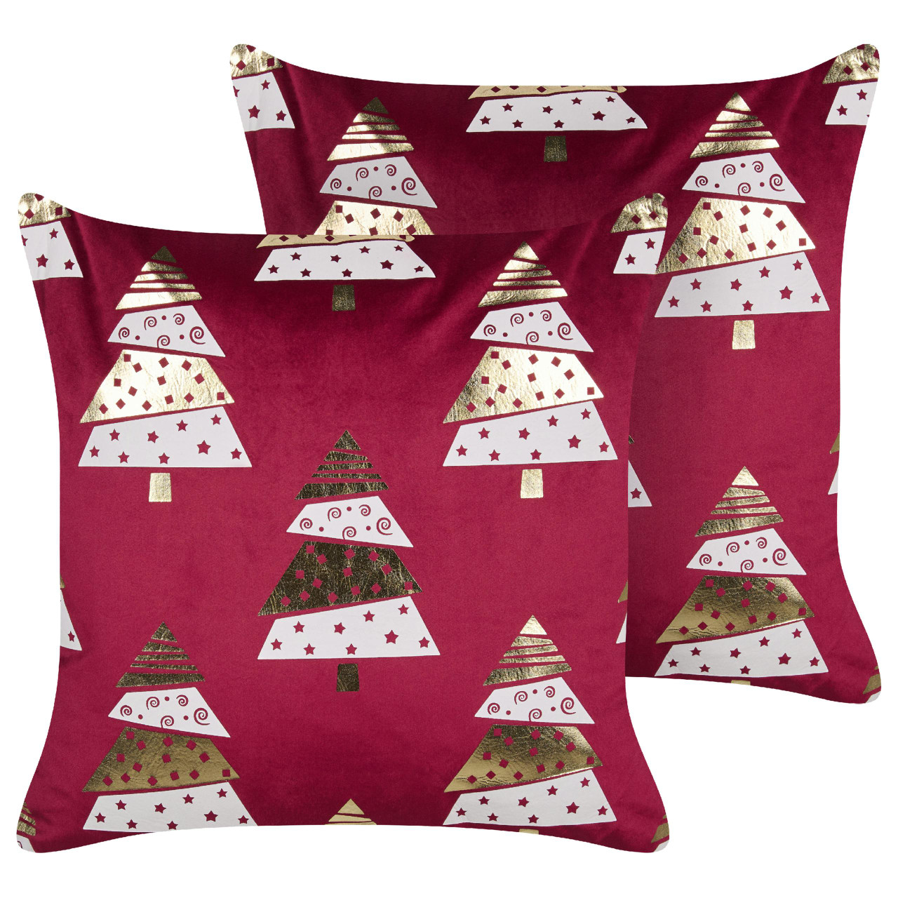 Almofadas decorativas Goldspruce de veludo conjunto 2