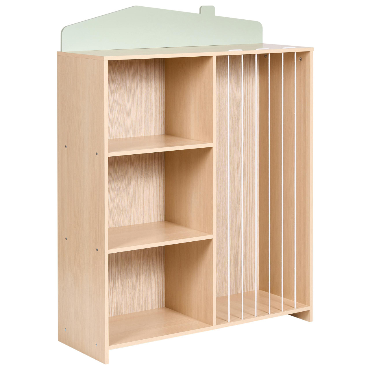 Estante com 3 prateleiras BELIANI Lackey de MDF Castanho 80x30x105