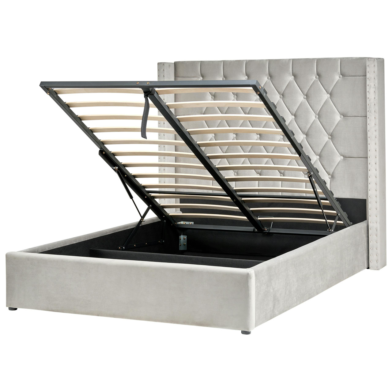 Cama com arrumação Lubbon em terciopelo